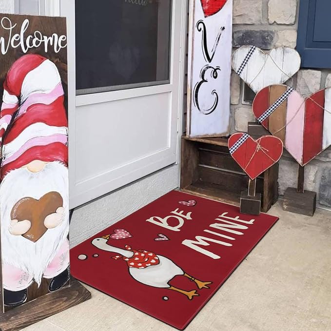Valentines Day Door Mat, Entryway Front Porch Valentine's Day Welcome Mat - Image 5