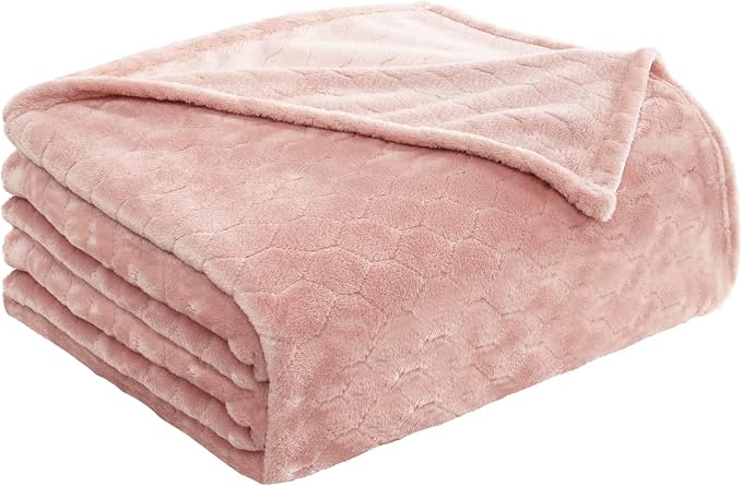 TOONOW Fleece Blanket Textured Fuzzy Plush Throw Blanket Twin Size 60" x 80" - Image 7