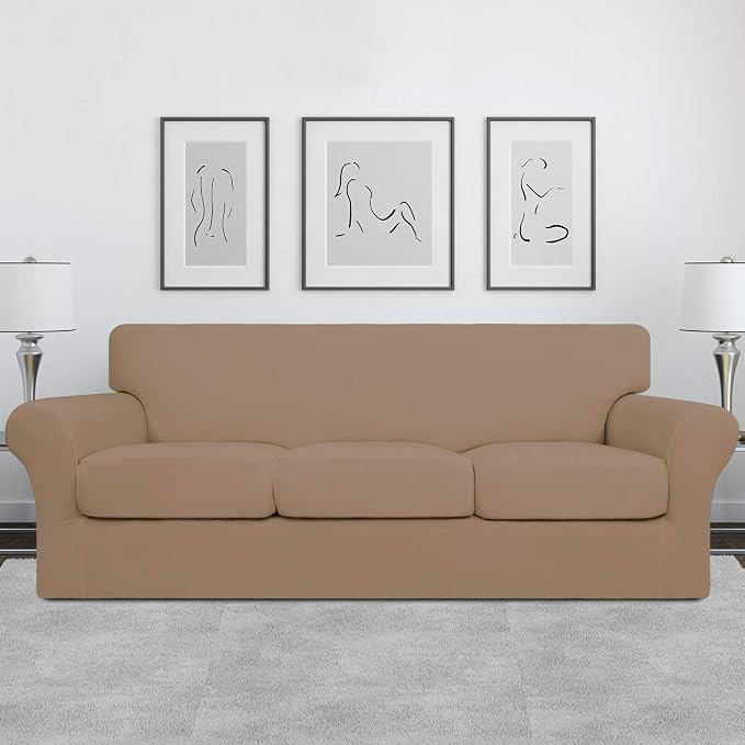 Easy-Going 4 Pieces Stretch Soft Couch Cover - Image 2