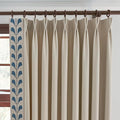 VisionaryHomeDesign Cotton Linen Curtains, Tape Trim Drapes by VisionaryHomeDesign