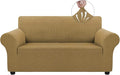 Asnomy Sofa Covers for 2 Cushion Couch Stretch loveseat Covers Slipcovers by Asnomy