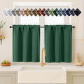 OVZME Kitchen Curtains for Small Window Treatment, Light Filtering Short Cafe by OVZME