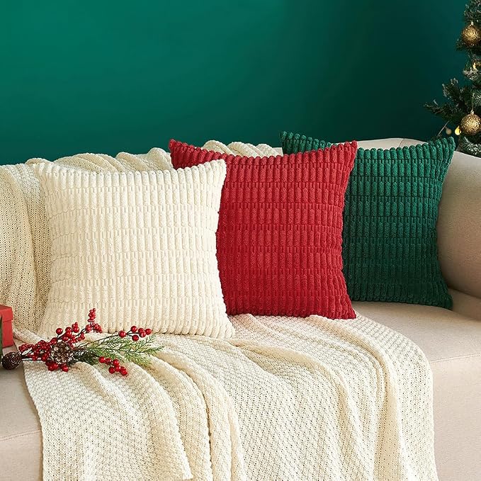 MIULEE Pack of 2 Corduroy Decorative Throw Pillow Covers 18x18 Inch Soft Boho - Image 7
