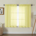 Gwine Sheer Curtains for Living Room 45 inch Length by Gwine