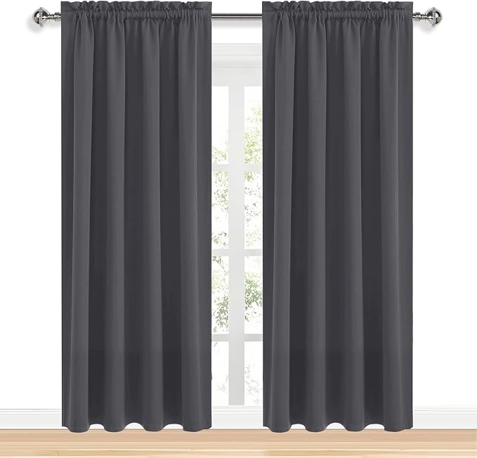 DWCN Blackout Curtains for Living Room 95 Inch Length 2 Panels Set, Solid - Image 9