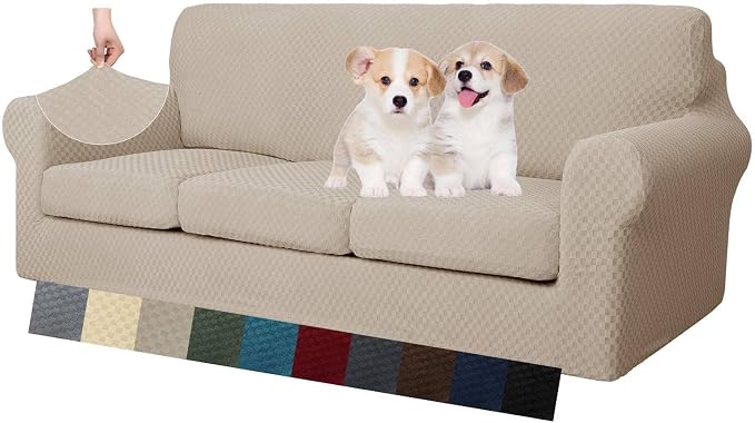 MAXIJIN 4 Piece Jacquard Extra Large Couch Covers by MAXIJIN