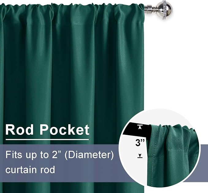 JIUZHEN Christmas Blackout Curtains - Image 5
