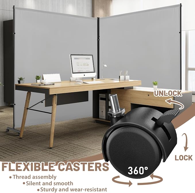 2 Panels Room Divider/Privacy Screen - Image 2