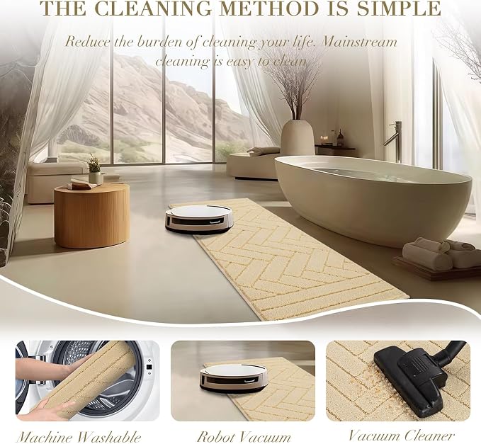 hicorfe Indoor Doormat, Front Back Door Mat Rubber Backing Non Slip Door Mats - Image 6