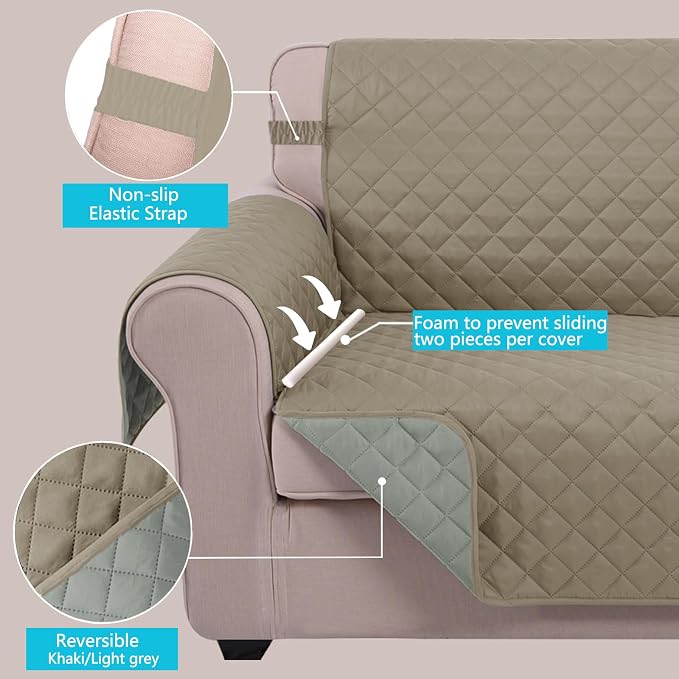 U-NICE HOME 4 Seater Sofa Cover 91 Inch Large Couch Covers - Image 4