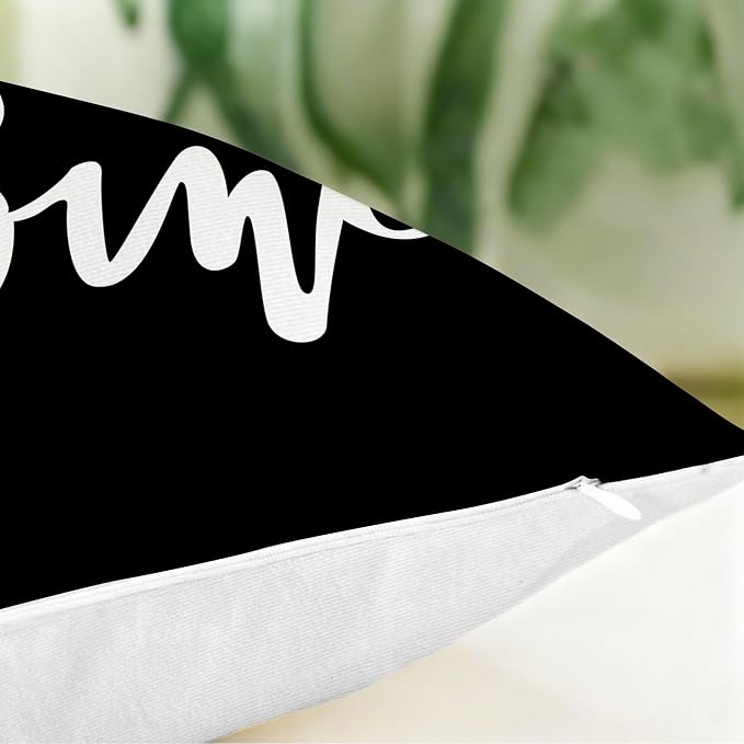 Hexagram Black Geometric Pillow Covers 18x18 Set of 4, Decorative Outdoor - Image 5
