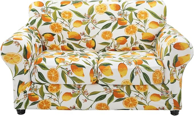 hyha Couch Cover, Loveseat Covers, Floral Pattern, 3 Pieces, Sofa Slipcovers by hyha