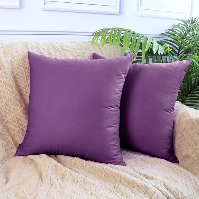 Thmyo 4-Pack 100% Cotton Comfortable Solid Decorative Throw Pillow Case - Image 3