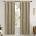 LAMIT Velvet Curtains 80 Inch for Bedroom, Dark Taupe Thick Thermal Insulated by LAMIT