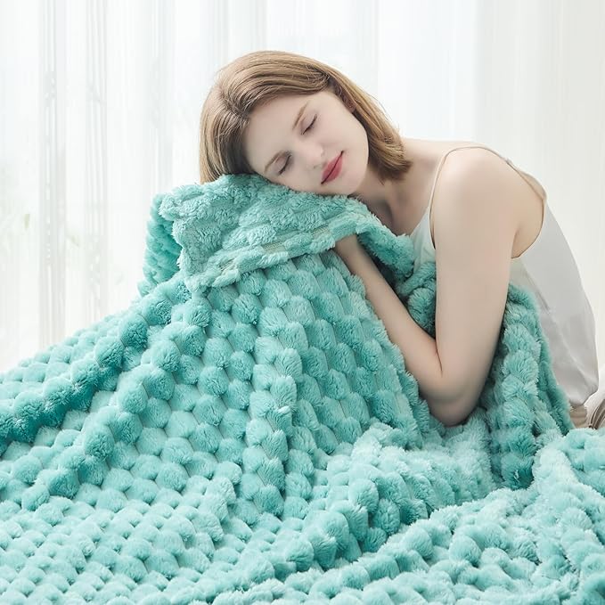 NEWCOSPLAY Super Soft Twin Blanket Sage Green Premium Silky Flannel Fleece 3D by NEWCOSPLAY