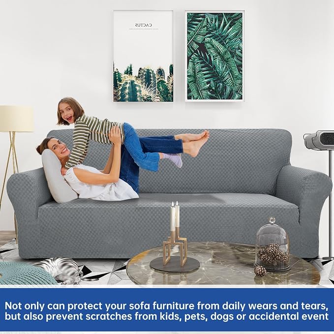 YEMYHOM Couch Cover Latest Jacquard Design High Stretch Sofa Covers - Image 2