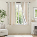 jinchan Weslie Boho Lined Linen Curtains by JINCHAN