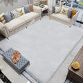 Latepis Gray 8x10 Area Rug Faux Rabbit Fur Grey Fluffy Rugs Plush Shag Rugs by Latepis