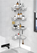 KEGII SUS304 Corner Shower Organizer, Stainless Steel Tension Pole Corner by KEGII
