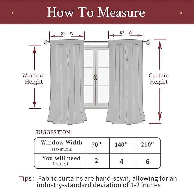 LAMIT Burgundy Red Velvet Curtains 78 Inch - Image 8