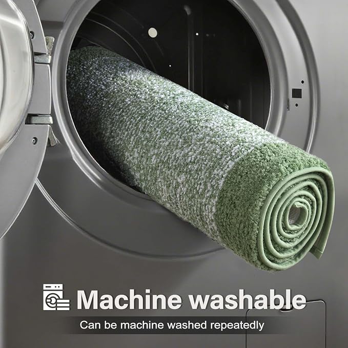 Bathroom Rugs 24x17 Non Slip Washable, Soft Absorbent Quick Dry Mats - Image 9