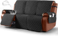 Ruaozz Waterproof Recliner Couch Covers 1-Piece Sofa Covers Washable Recliner by RuaozzFurnitureCovers