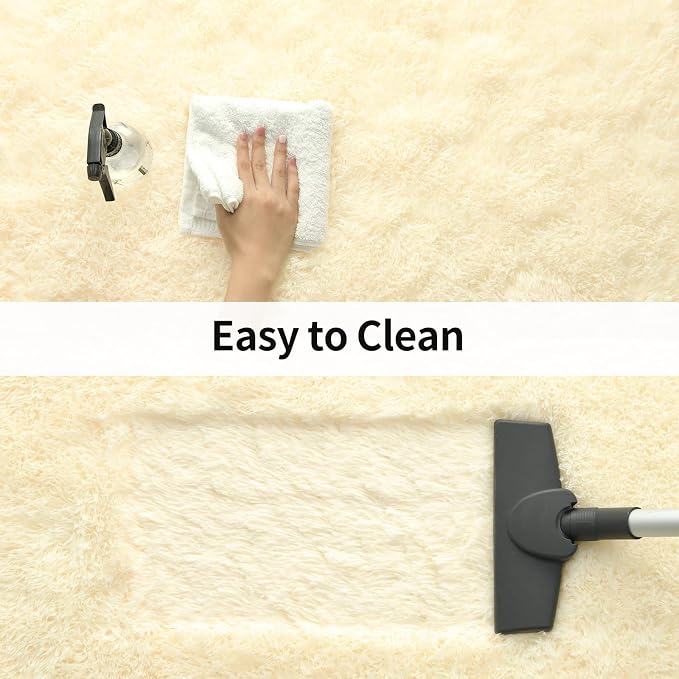 Merelax Modern Soft Fluffy Large Shaggy Rug - Image 4