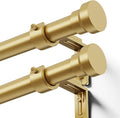 YaFex Curtain Rods 2 Pack 32-84 Inch, Heavy Duty 1 Inch Curtain Rod, Modern by YaFex