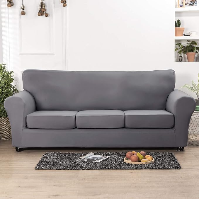 hyha Couch Cover, 4 Pieces, Sofa Slipcovers, - Image 8