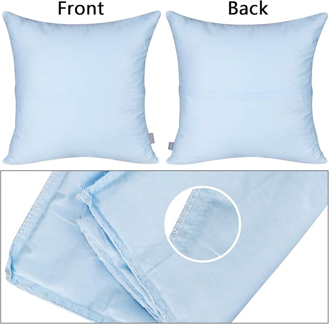 Thmyo 4-Pack 100% Cotton Comfortable Solid Decorative Throw Pillow Case - Image 8