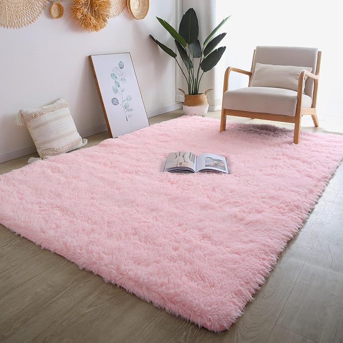 Soft Pink Rug for Girls Bedroom - Image 4