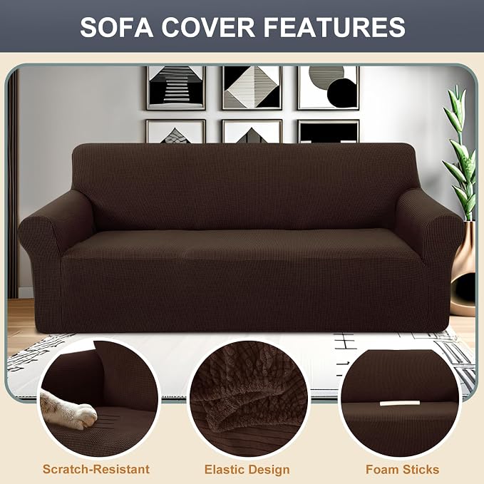 Stretch Couch Cover Washable Sofa Slipcover Furniture Protector - Image 3