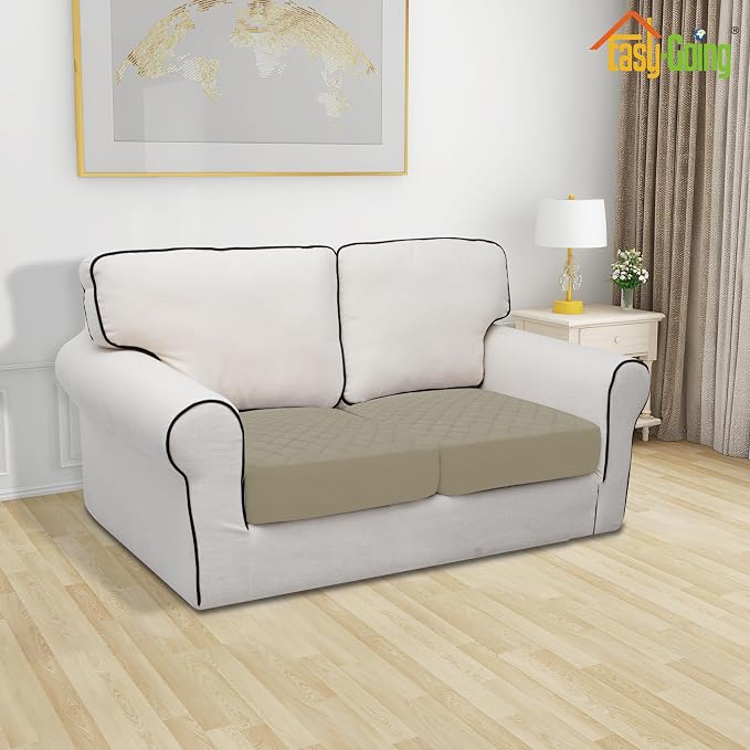 Easy-Going Waterproof Loveseat Cushion Covers, Non-Slip Leakproof Sofa Seat - Image 2