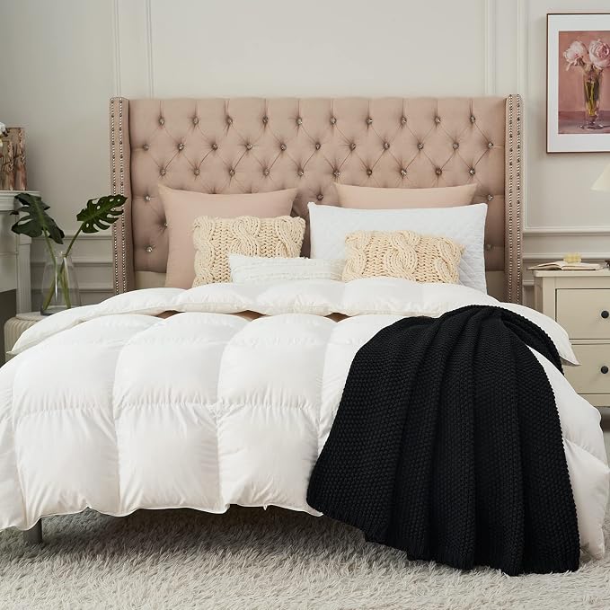 Chunky Cable Knit Throw Blanket Lightweight Black 100% Organic Cotton Blanket - Image 3