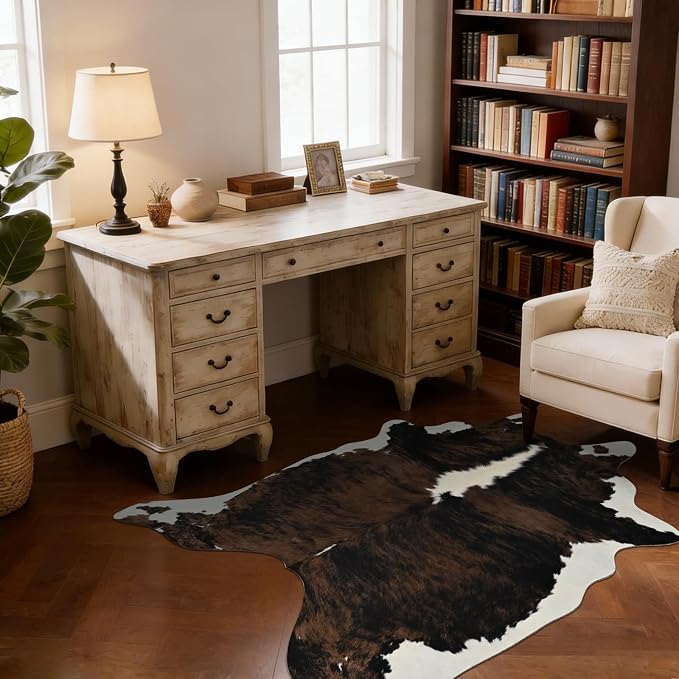 BENRON Premium Cowhide Rug, Faux Cow Hide Rugs - Image 2