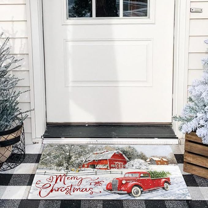Merry Christmas Door Mat Outdoor - Image 4