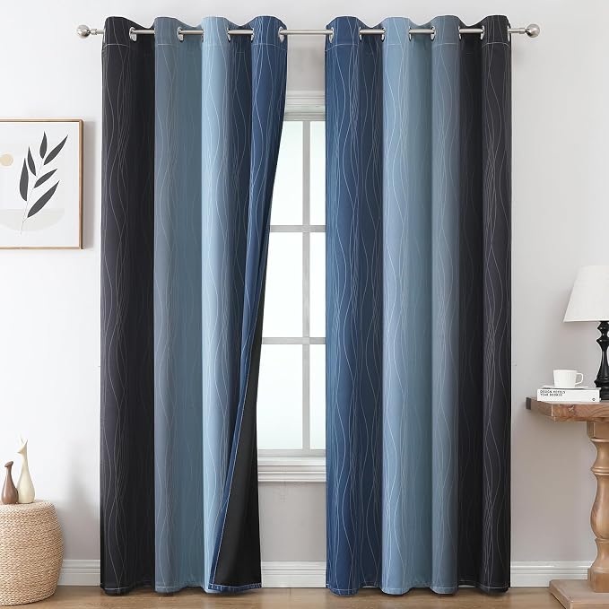 Estelar Textiler Blackout Curtains 102 Inches Long 2 Panels by ESTELARTEXTILER