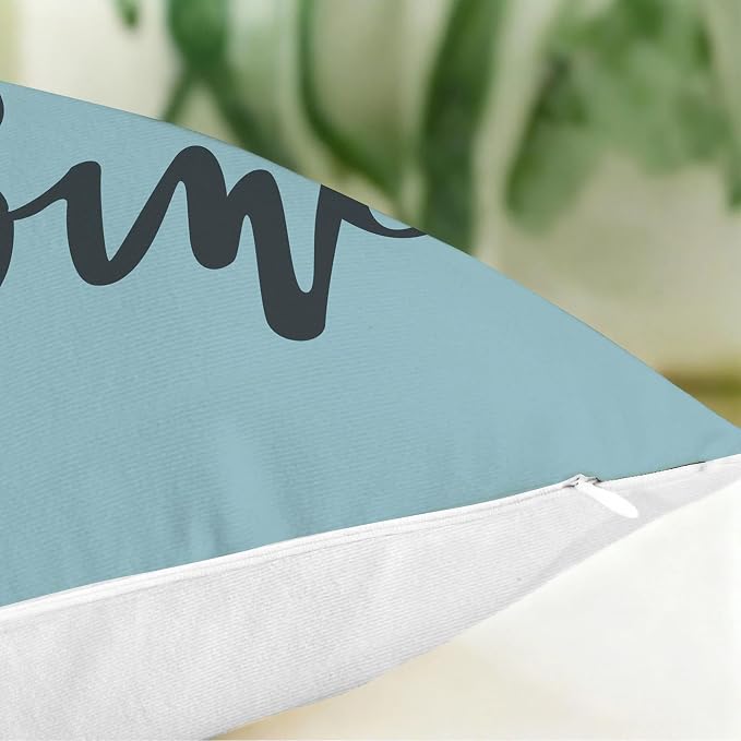 Hexagram Blue Geometric Pillow Covers 16x16 Set of 4, Decorative Outdoor Modern - Image 5