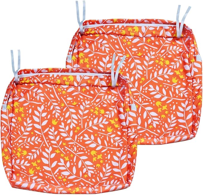 NettyPro Outdoor Cushion Covers Set 2 Water Repellent UV Resistant Outdoor by NettyPro