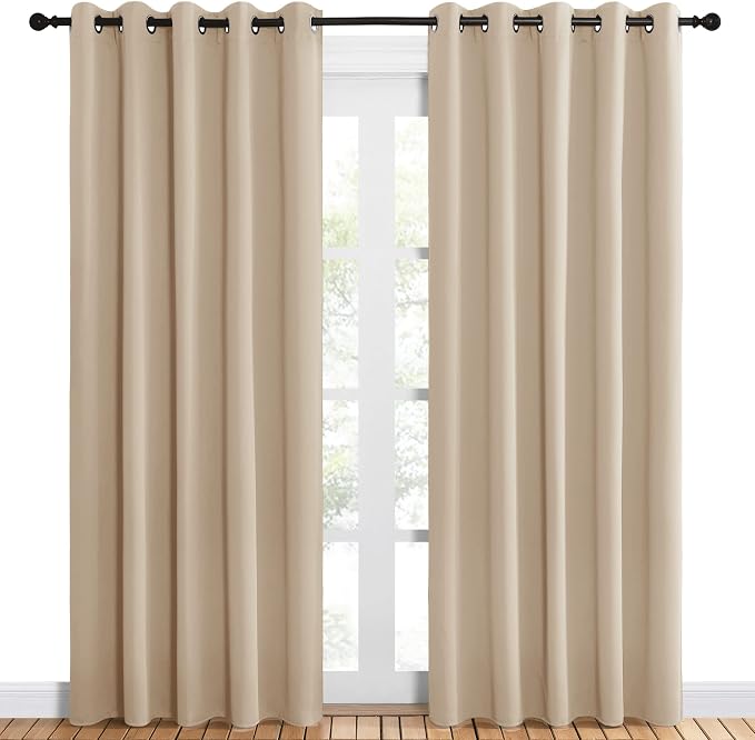 NICETOWN Room Darkening Draperies Window Curtain Panels, Thermal Insulated - Image 2