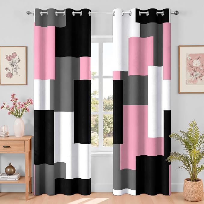 Tyrot Pink 100% Blackout Curtains by TyrotHomeDecor