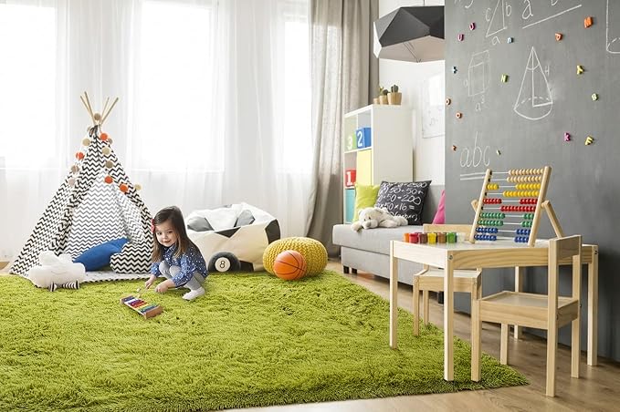 TWINNIS Super Soft Shaggy Rugs Fluffy Carpets 8x10 Feet, Indoor Modern Plush - Image 4