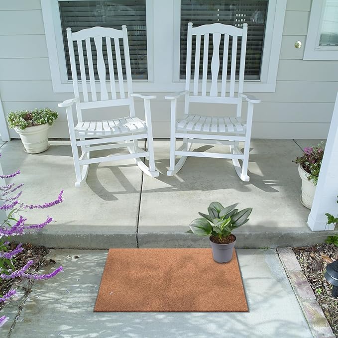 AAZZKANG Set of 2 Door Mats Outdoor Multi-Purpose Blank Doormat Non Slip Shoe - Image 5