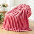NEWCOSPLAY Super Soft Twin Blanket Coral Pink Premium Silky Flannel Fleece 3D by NEWCOSPLAY