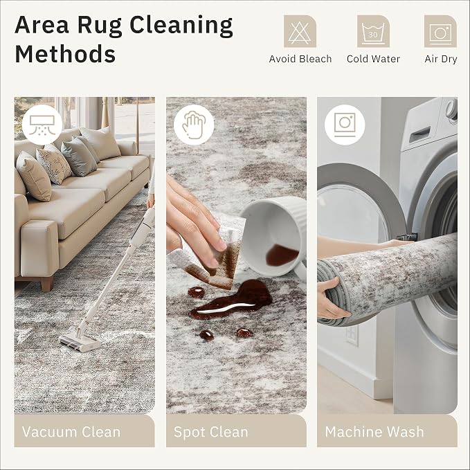 Runner Rug 2x8 Washable Non-Slip Hallway Runner Rugs - Image 9