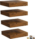 Fun Memories Floating Shelves for Wall, Rustic Wood Wall Mounted Shelves for by FunMemories