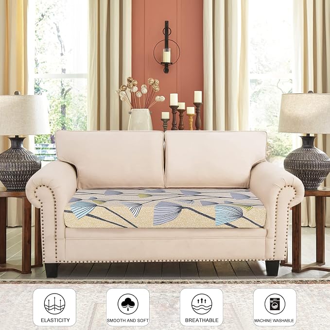 SearchI Stretch Printed Sofa Couch Cushion Covers Replacement Chair Cushion - Image 2