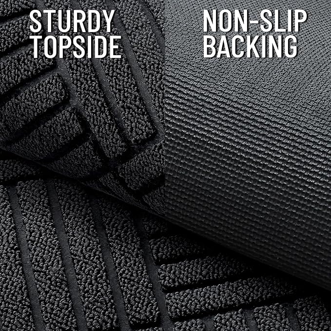 OLANLY Front Door Mat Outside Entrance 71x23, Heavy Duty Sturdy Natural Rubber - Image 3