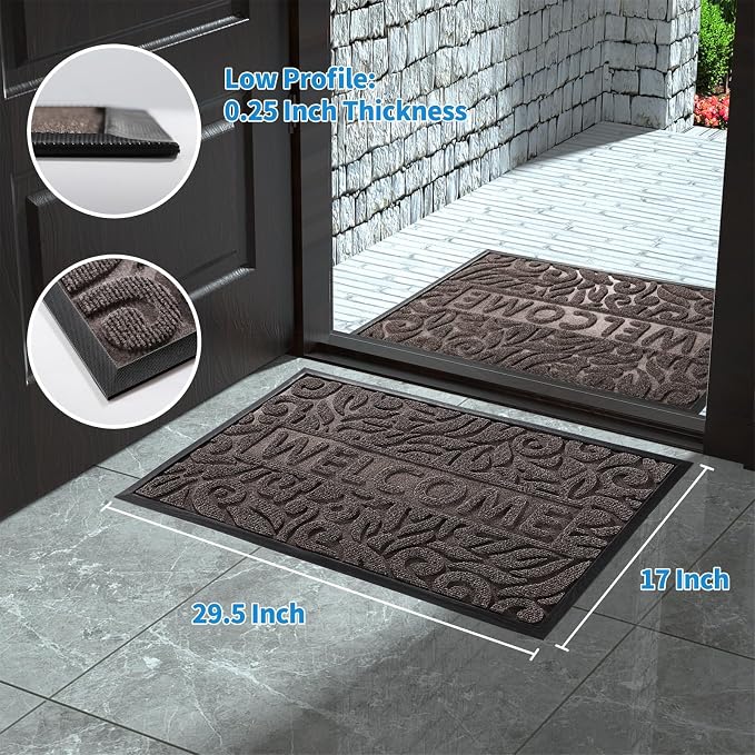 Yimobra Welcome Mat Outdoor 29.5x17, Waterproof Non-Slip Outdoor Mats - Image 7