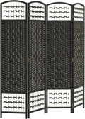 HOMCOM 4 Panel Room Divider, Folding Privacy Screen, 5.6' Room Separator by HOMCOM